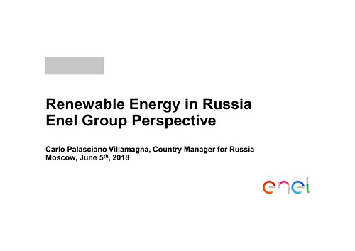 Renewable Energy in Russia Enel Group Perspective