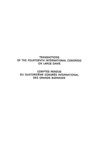 The transactions of the 14th international congress on large dams. Vol. 3.