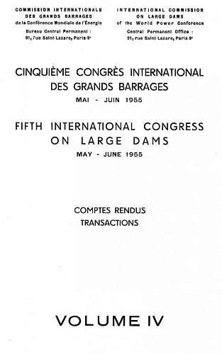 The transactions of the 5th international congress on large dams. Vol. 4