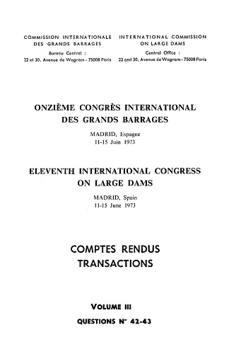 The transactions of the 11th international congress on large dams. Vol. 3.