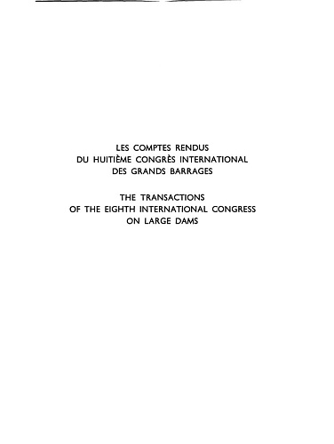 The transactions of the 8th international congress on large dams. Vol. 5.