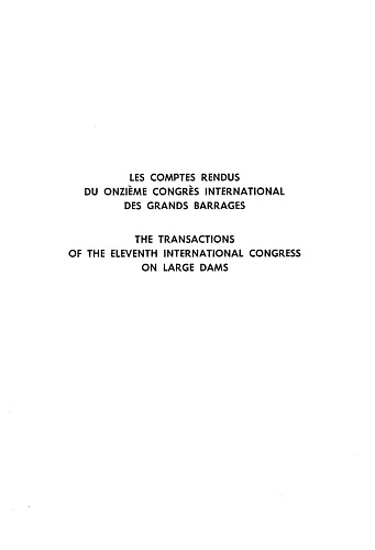 The transactions of the 11th international congress on large dams. Vol. 2.