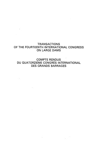 The transactions of the 14th international congress on large dams. Vol. 5.