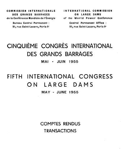 The transactions of the 5th international congress on large dams. Vol. 3.