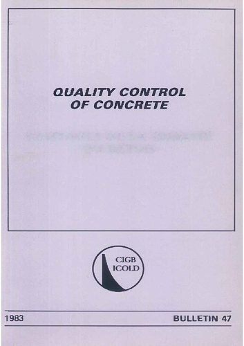Bul. 47. Quality control of concrete