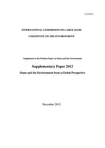 B159. Dams and the Environment from a Global Perspective