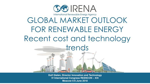 Global market outlook for renewable energy
