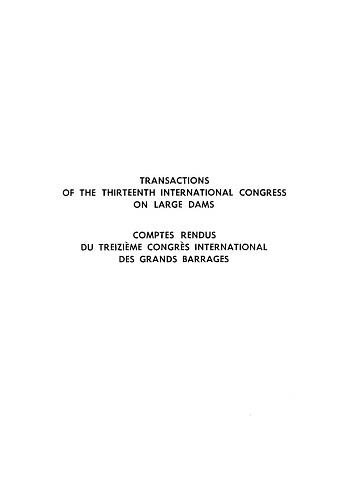 The transactions of the 13th international congress on large dams. Vol. 5.