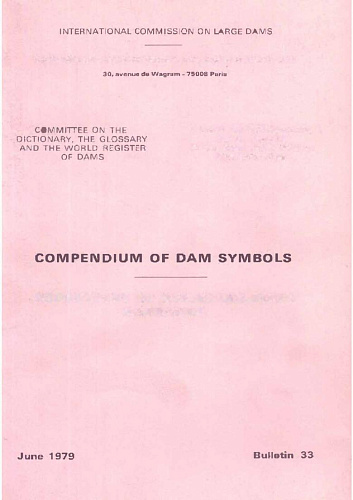 Bul. 33. Compendium for dam symbols