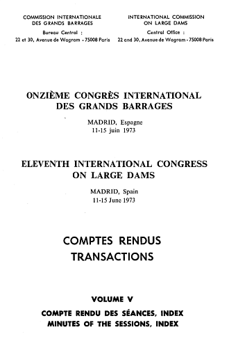 The transactions of the 11th international congress on large dams. Vol. 5.