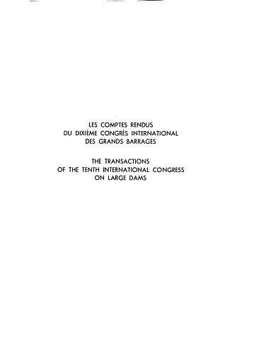 The transactions of the 10th international congress on large dams. Vol. 3.