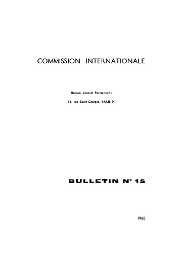 Bul. 15. Frost resistance of concrete. Comarison of results obtained in different laboratories