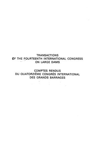 The transactions of the 14th international congress on large dams. Vol. 4.