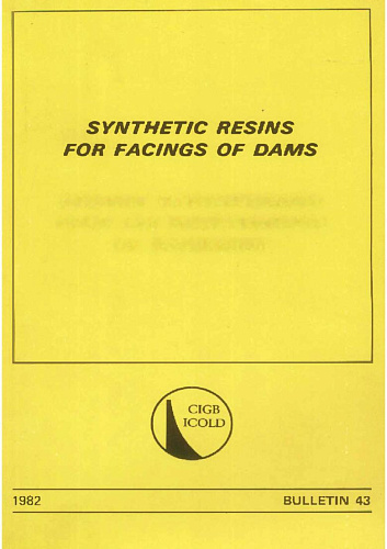 Bul. 43. Synthetic resins for facings of dams