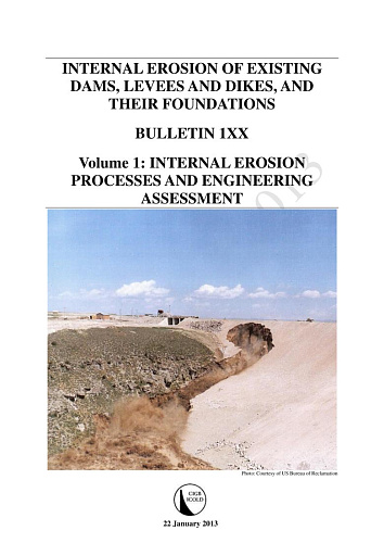 Bul. 164. Internal erosion of existing dams, levees and dikes and their foundations. Vol 1. Internal erosion processes and engineering assessment